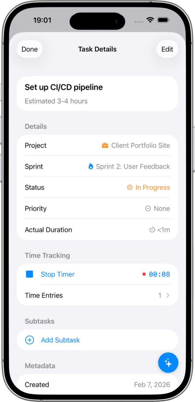 Solocrafter time tracking for freelancer billing