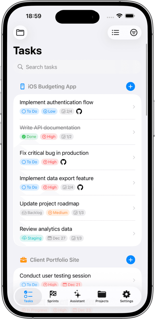 Distraction-free interface for writers